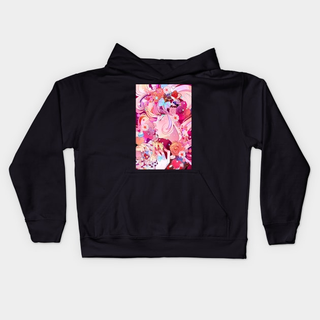 cake babe Kids Hoodie by minnoux